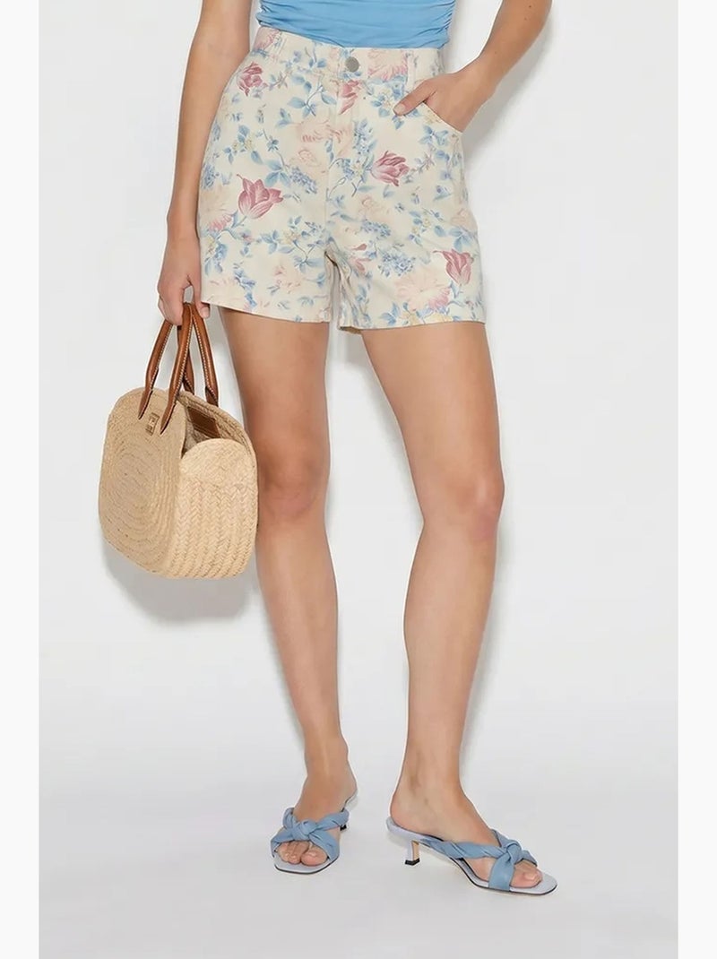 Short femme extensible lucci Blanc - Kiabi