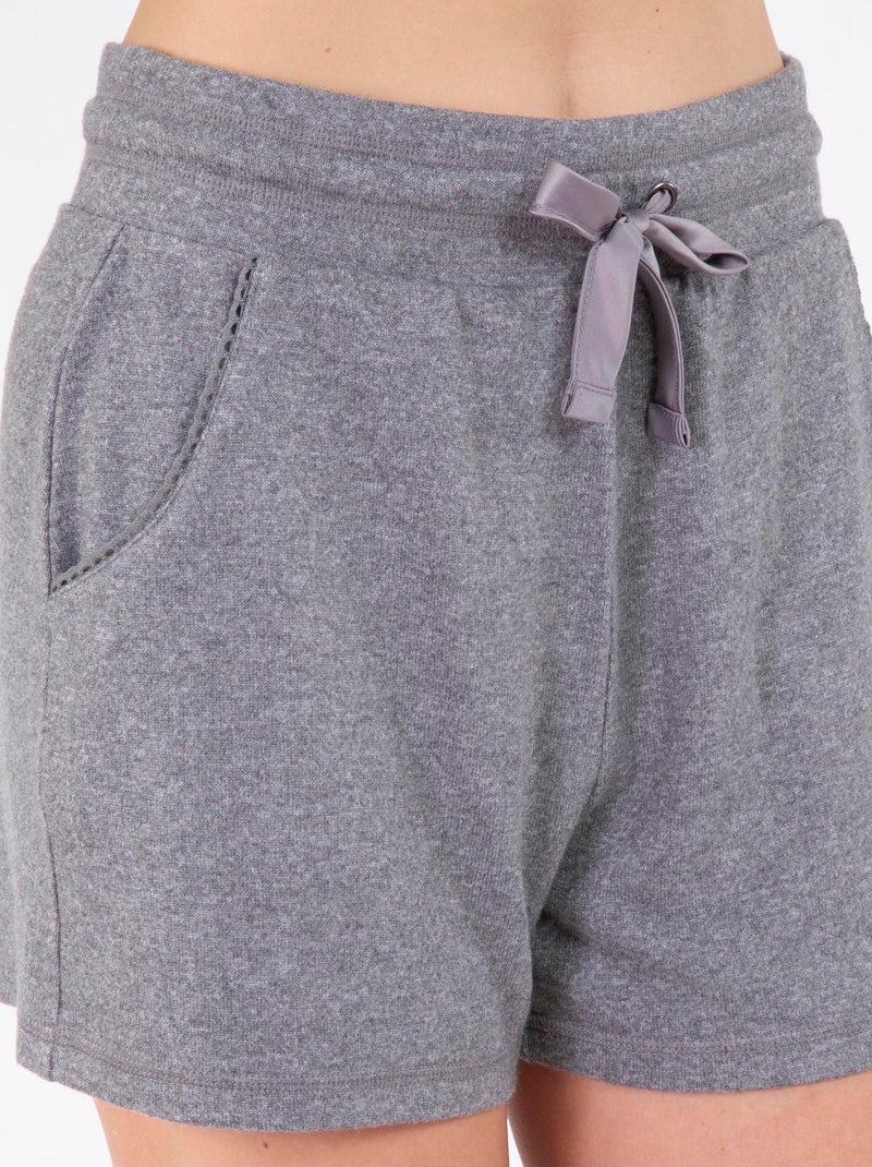Short femme gris Isotoner Gris chiné - Kiabi