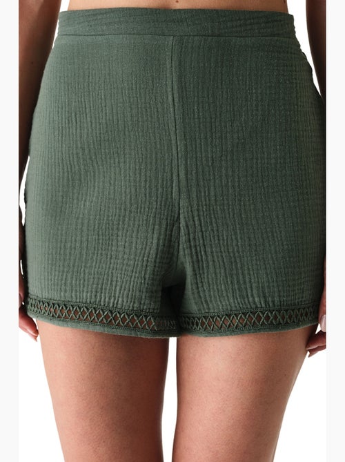 Short femme lessi trim penti - Kiabi Short femme lessi trim penti - Kiabi