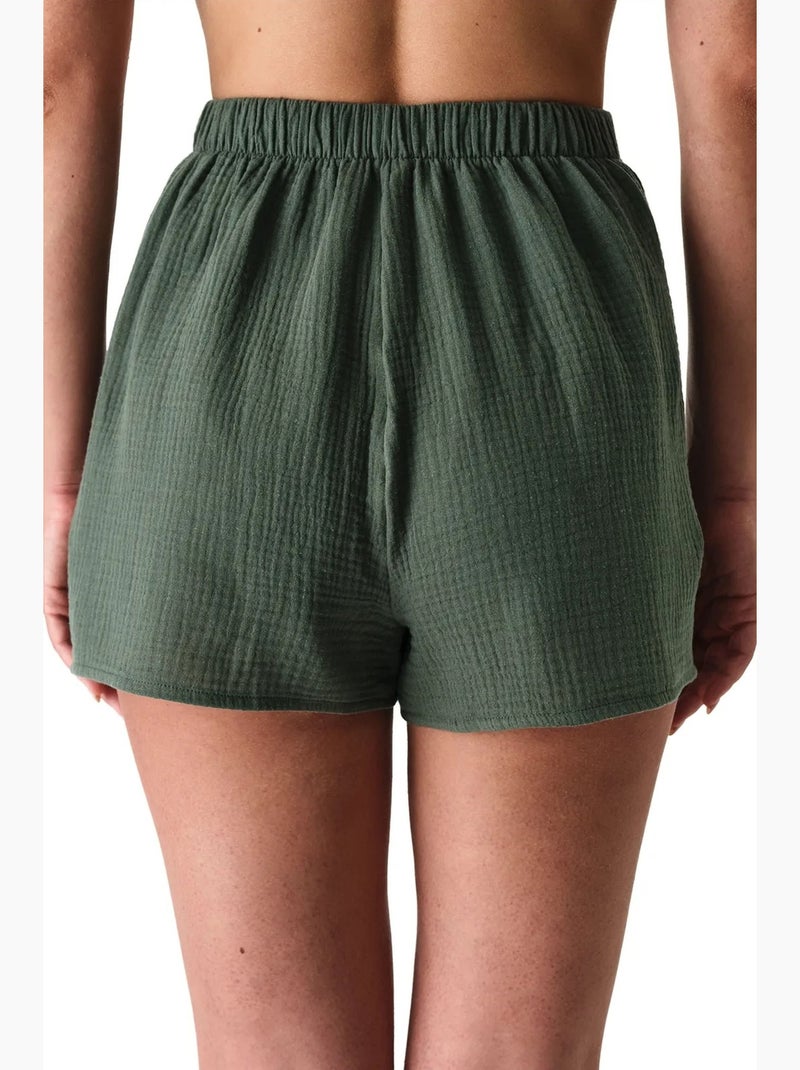 Short femme lessi trim penti Kaki - Kiabi