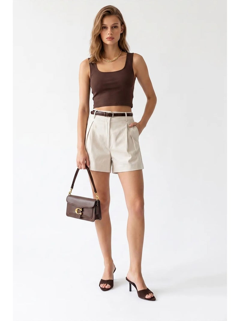 Short femme mixray Sable - Kiabi