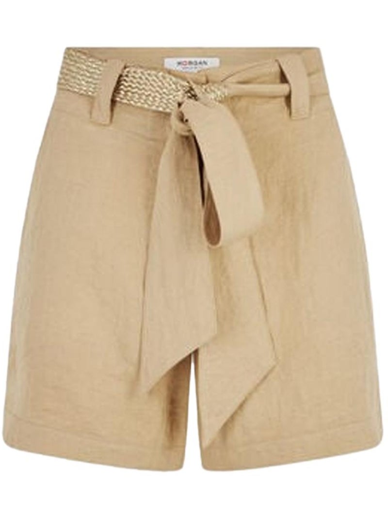 Short  Femme Morgan SHAVIK Beige - Kiabi