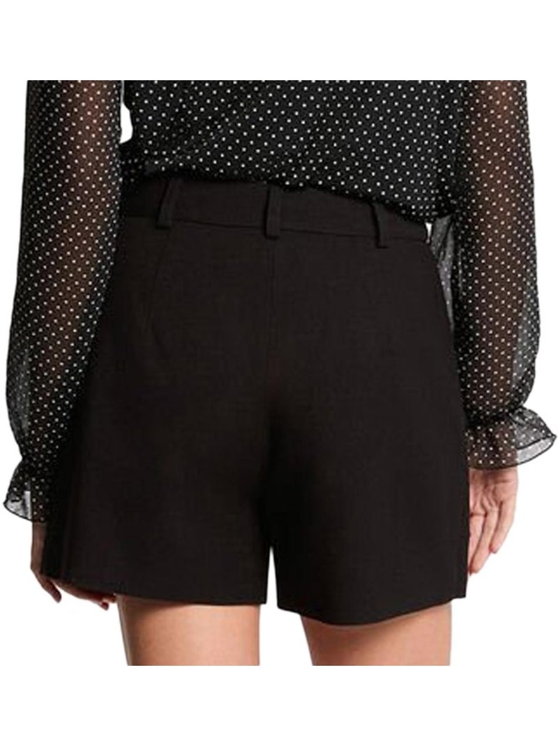 Short  Femme Morgan Structuré Noir - Kiabi