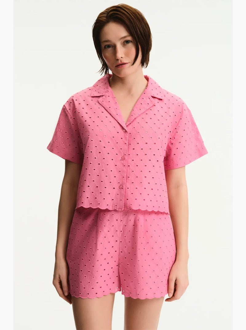 Short femme oriana penti Rose fluo/Solinotes - Kiabi
