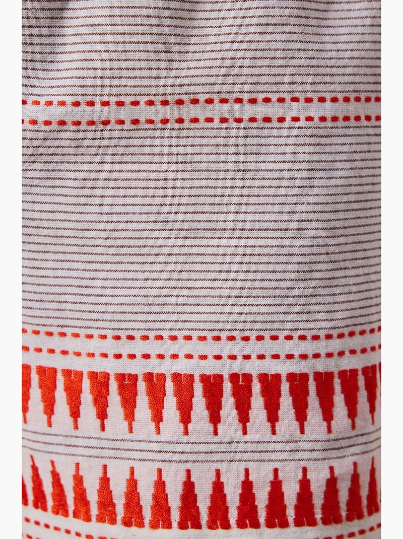 Short femme robin penti Blanc Rouge - Kiabi