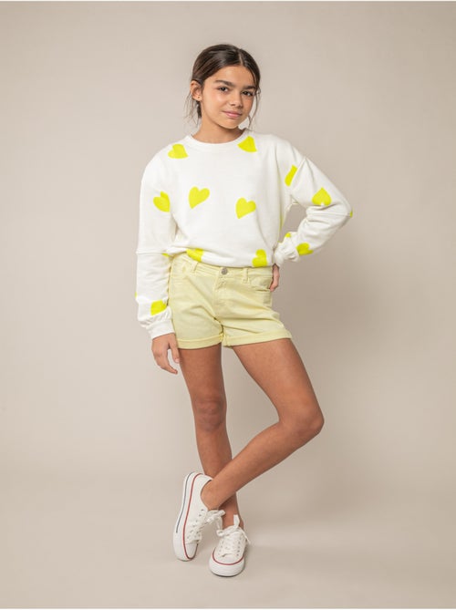 Short fille en coton 'Deeluxe' - Kiabi