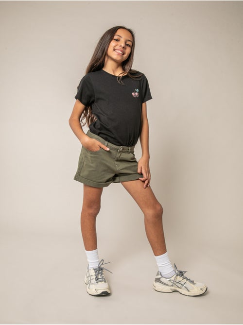 Short fille en coton 'Deeluxe' - Kiabi