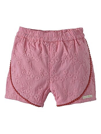 SHORT FILLE EN TOILE LES GRANDS DE SUCRE D'ORGE