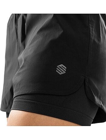 Short fitness double couche femme fitness femme purpose