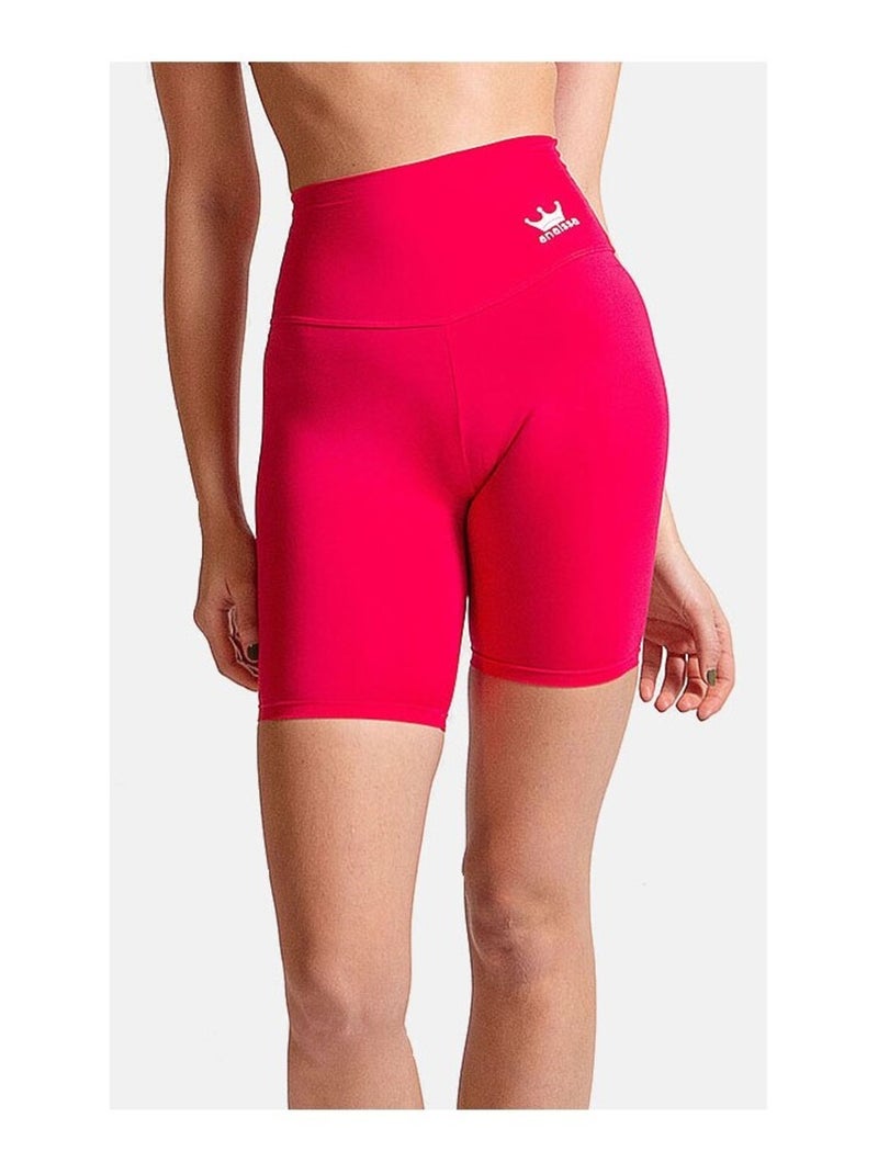 Short Fitness Femme Cardio Taille haute, Natura Rose - Kiabi