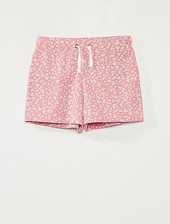 Short Fleuri Rose Pour Fille Taille 12 Ans - Occasion En Parfait état, Style Bermuda