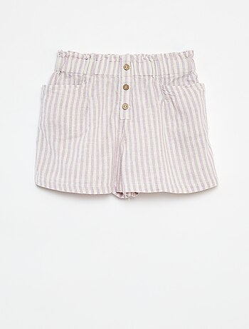 Short fluide à rayures