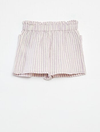 Short fluide à rayures