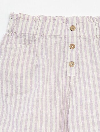 Short fluide à rayures