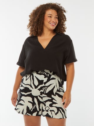 Short fluide avec 2 poches