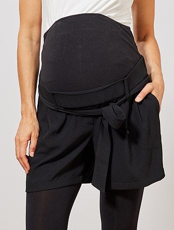 Short fluide de maternité ceinturé - Kiabi