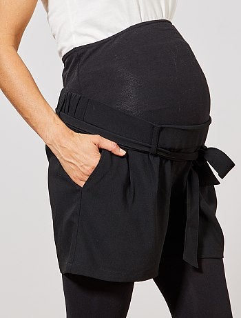 Short fluide de maternité ceinturé - Kiabi