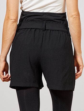 Short fluide de maternité ceinturé - Kiabi