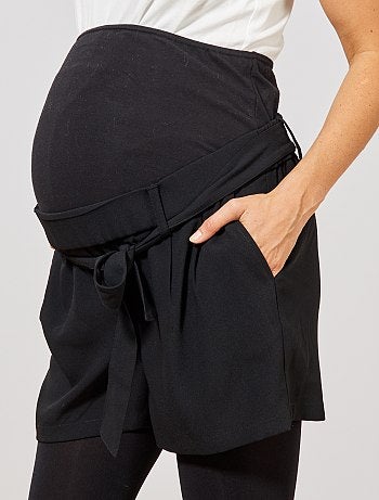 Short fluide de maternité ceinturé - Kiabi