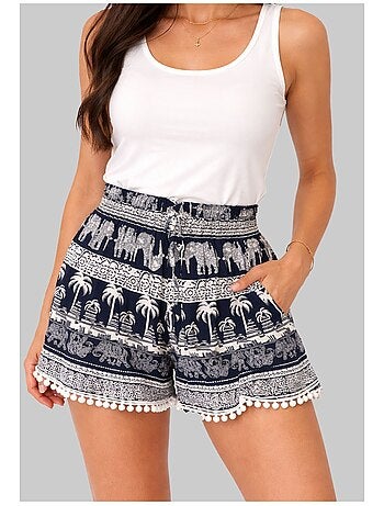 Short fluide, en coton Kebello