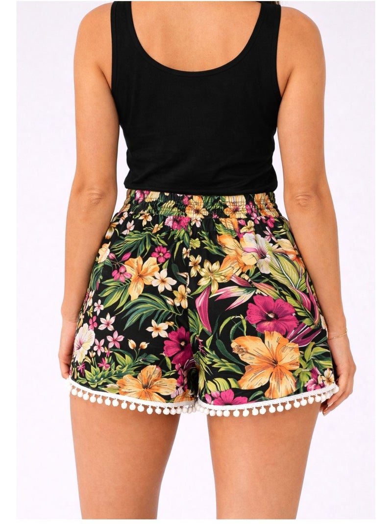 Short fluide, en coton Kebello Noir Noir - Kiabi
