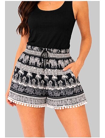 Short fluide, en coton Kebello