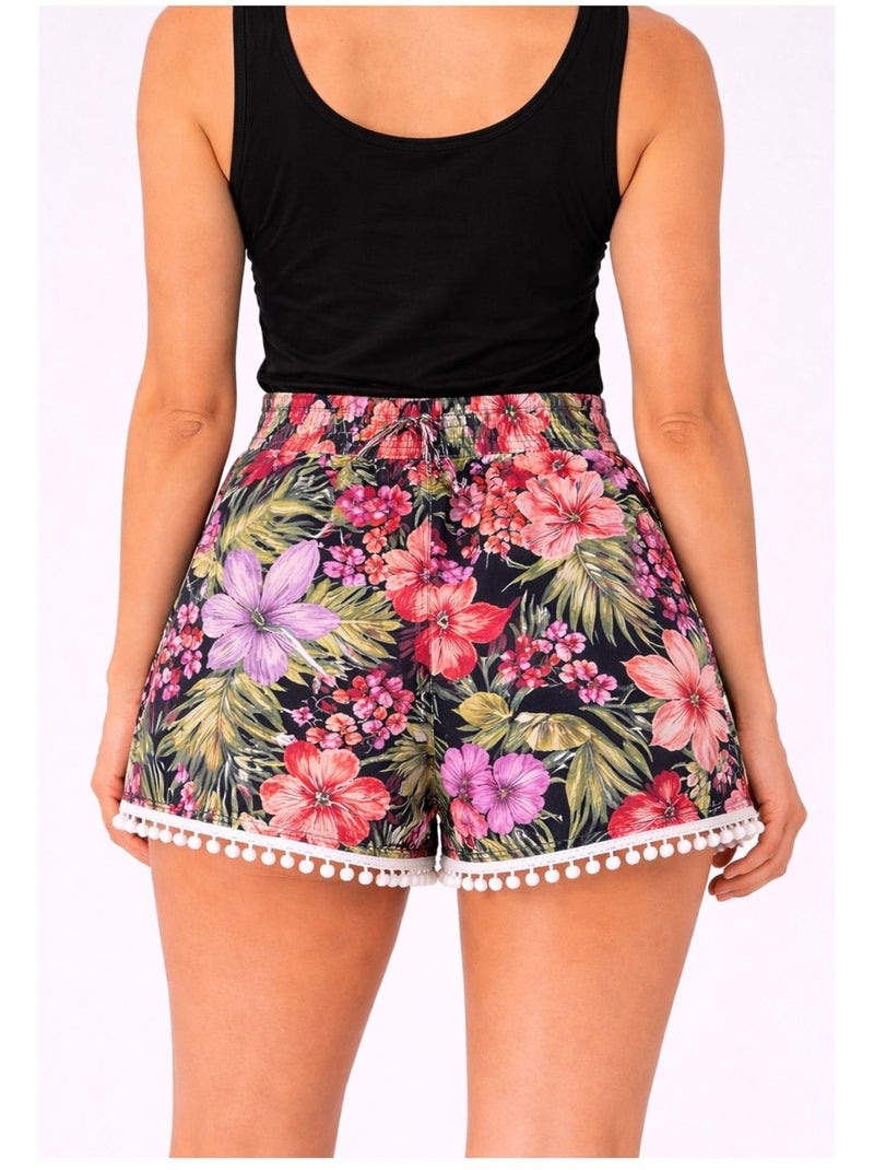 Short fluide, en coton Kebello Rose - Kiabi