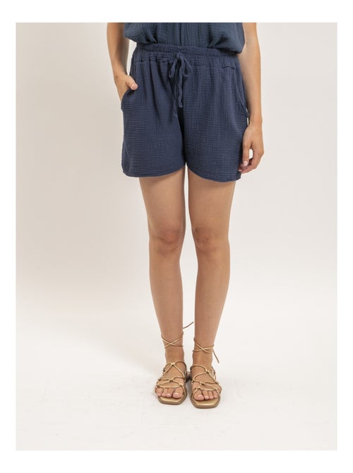Short fluide en gaze de coton XELIA - Kiabi