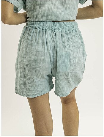 Short fluide en gaze de coton XELIA