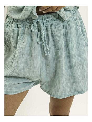 Short fluide en gaze de coton XELIA