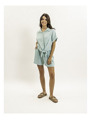 Short fluide en gaze de coton XELIA