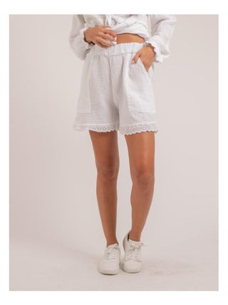 Short fluide en gaze de coton XEMKE