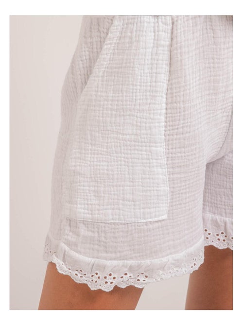 Short fluide en gaze de coton XEMKE - Kiabi