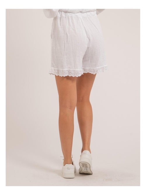 Short fluide en gaze de coton XEMKE - Kiabi
