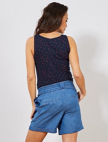 Short fluide en lyocell de maternité - Kiabi