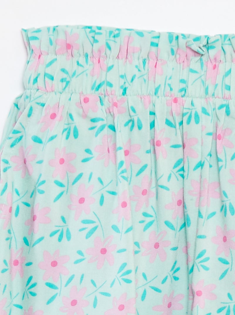 Short fluide imprimé Vert - Kiabi