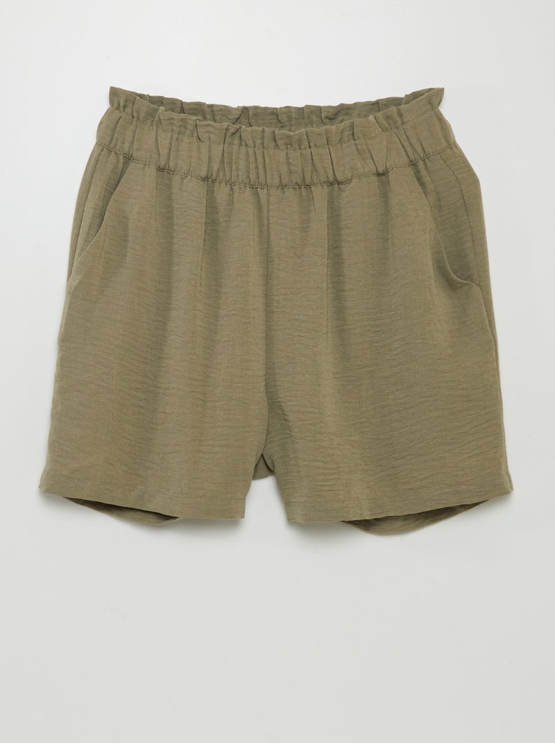 Short fluide 'JDY' Kaki - Kiabi