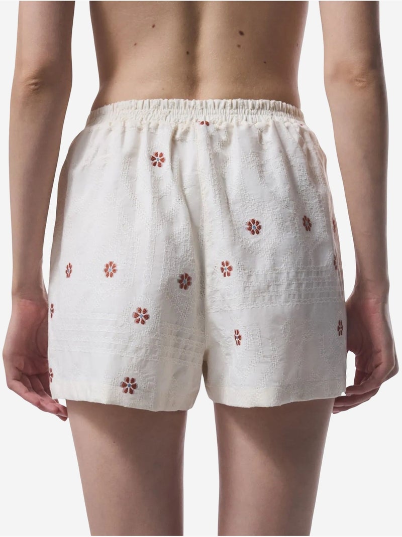 Short fue penti Blanc cassé - Kiabi