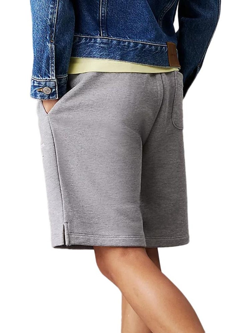 Short  Garçon Calvin Klein Jeans Monogram Relaxed Gris - Kiabi