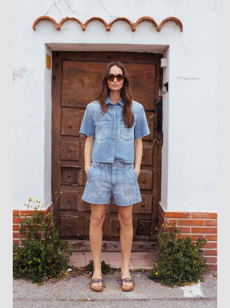 Short GLORY 'Le Temps Des Cerises' Bleu - Kiabi