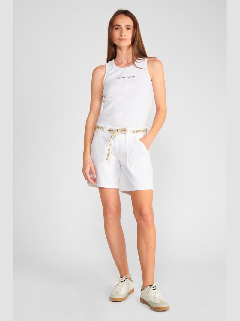 Short GOUDES en jeans 'Le Temps Des Cerises' Blanc - Kiabi