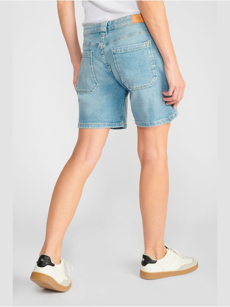 Short goudes en jeans 'le temps des cerises' Bleu - Kiabi