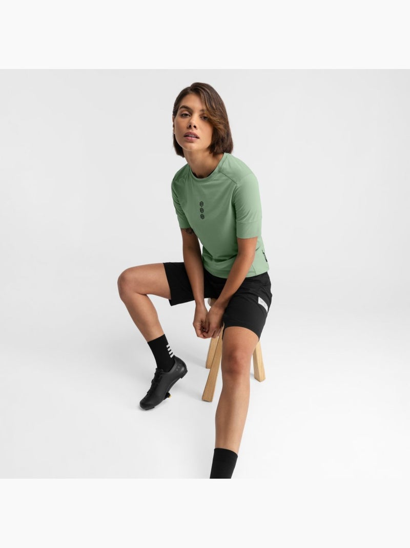 Short gravel femme cyclisme femme lemur Noir - Kiabi