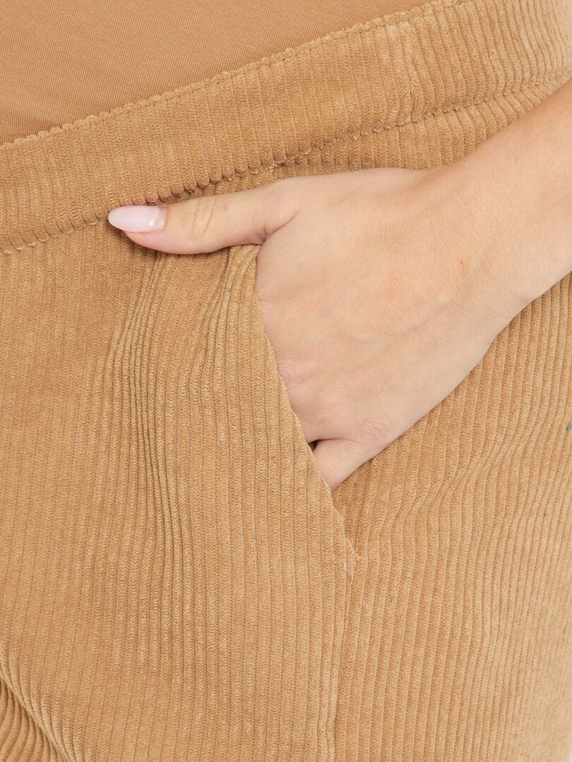 Short en velours Femme - ACIER MOYEN
