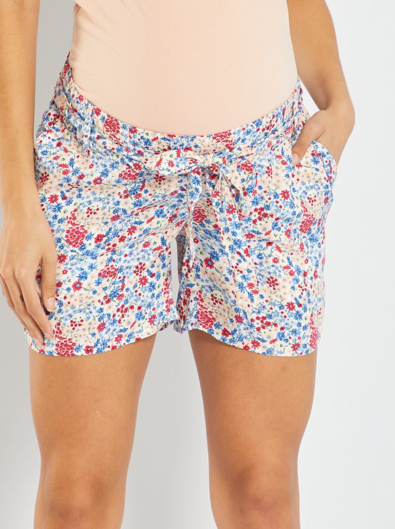 Short grossesse fluide Blanc - Kiabi
