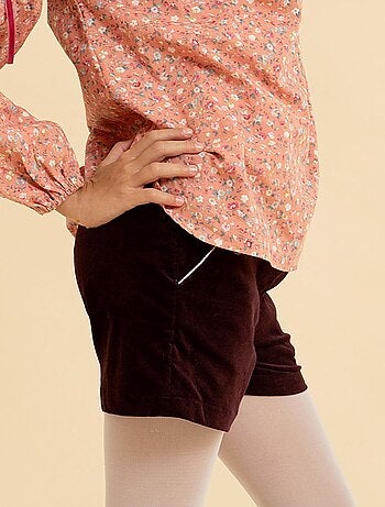 Short Hiver Velours Ceinture à Paillettes POUPETTE - La Faute à Voltaire