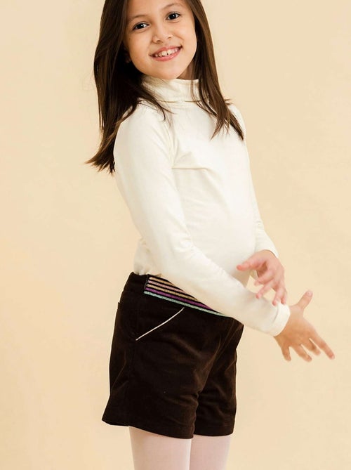 Short Hiver   Velours   Ceinture à Paillettes  POUPETTE - La Faute à Voltaire - Kiabi