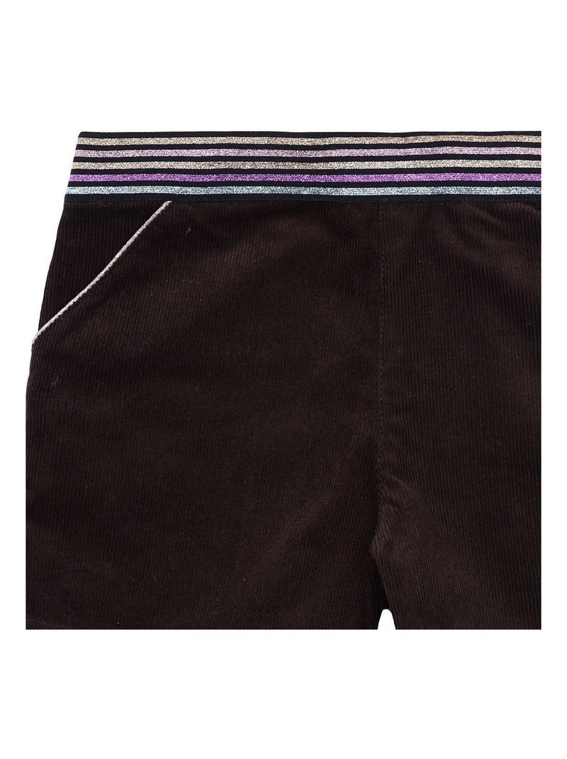 Short Hiver   Velours   Ceinture à Paillettes  POUPETTE - La Faute à Voltaire Marron - Kiabi