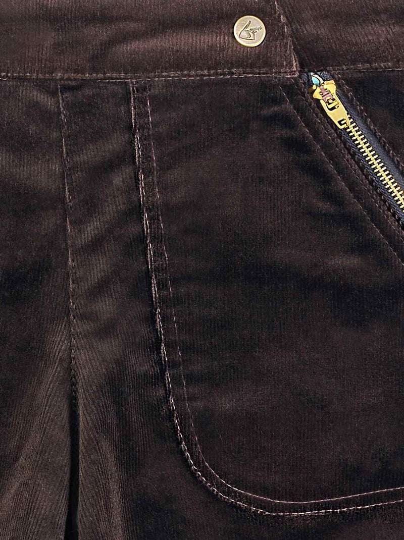Short Hiver   Velours Coton   MIMI - La Faute à Voltaire Marron - Kiabi