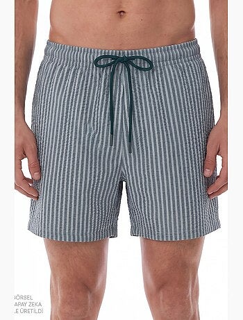 Short homme à rayures tissue penti